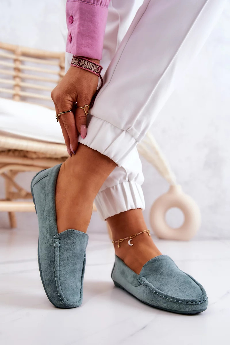 Dámské Semišové Mokasíny máta Morreno 39