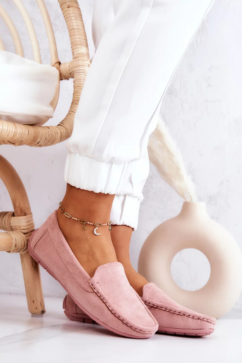 Dámské Semišové Mokasíny růžove Morreno 36