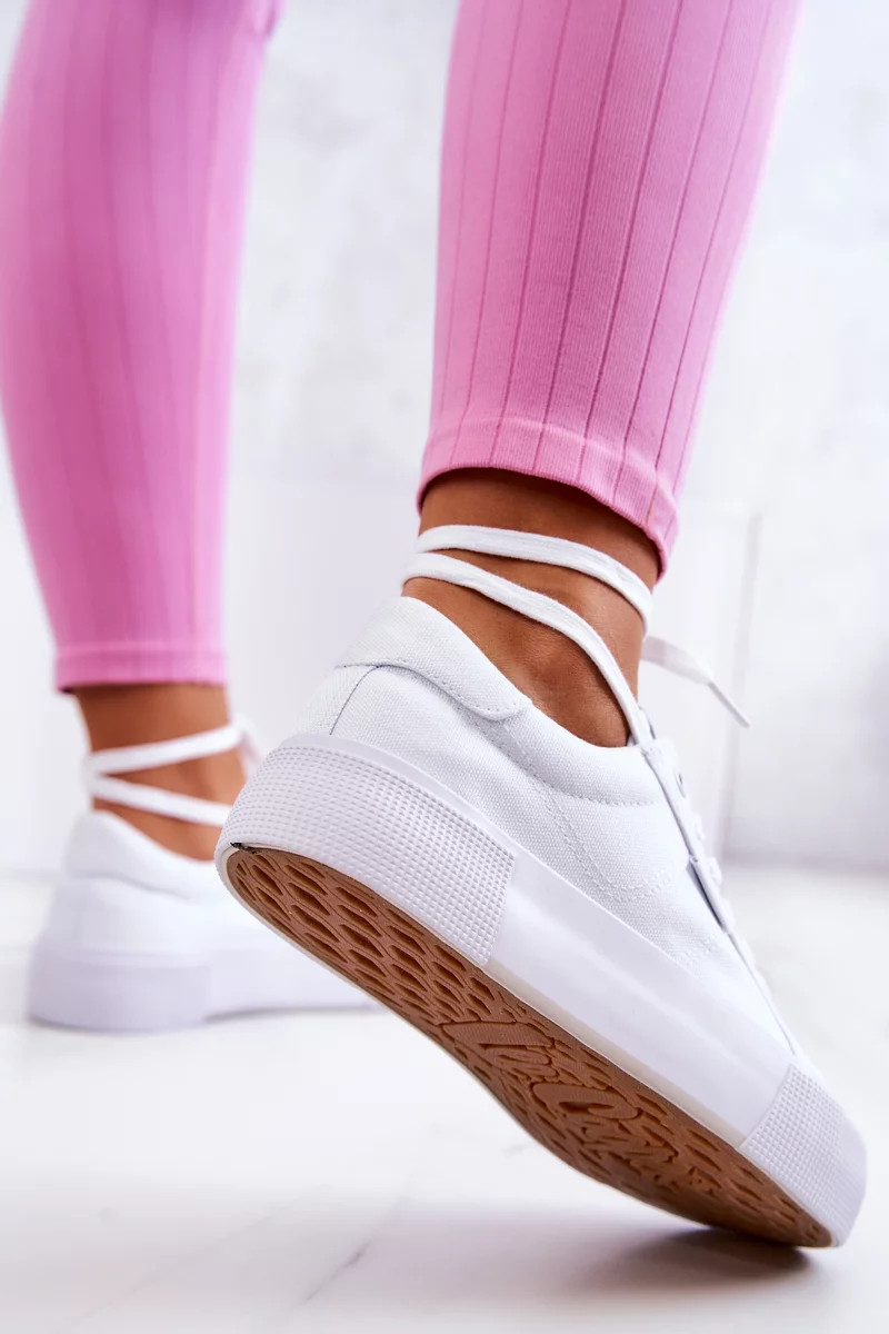 Tenisky na platforme Lee Cooper LCW-22-31-0884L White 40