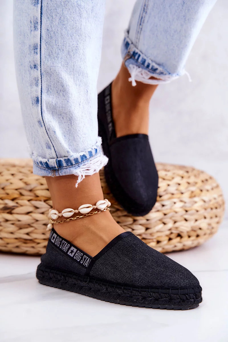 Dámské espadrilky Slip-on Big Star - černé 38