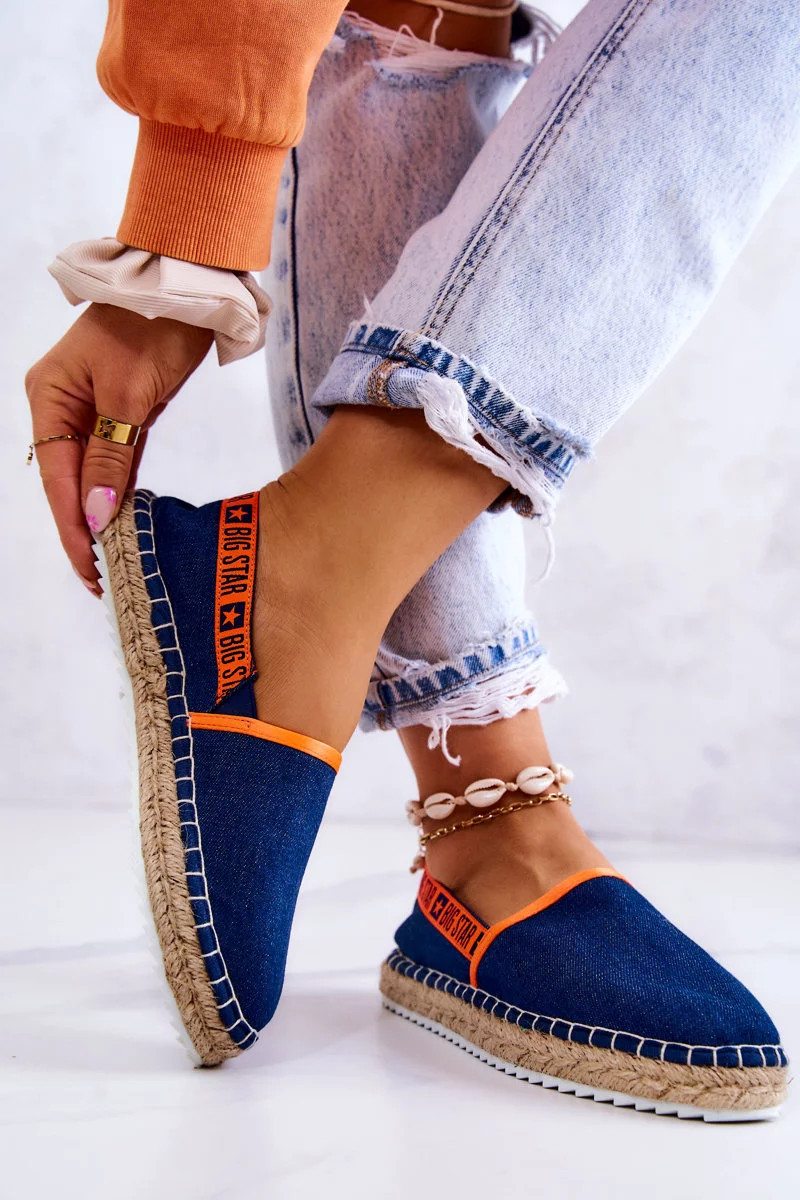 Dámské espadrilky Slip-on Big Star - tmavě modré 37