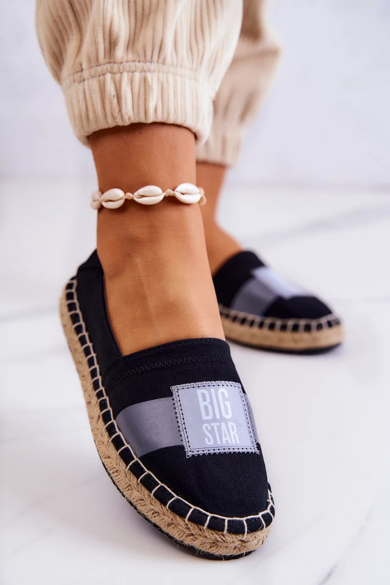 Dámské elegantní espadrilky Big Star - černé 37
