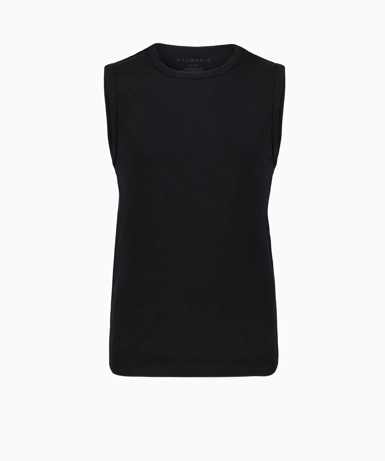 Pánské klasické tílko ATLANTIC - černé XL Pánské klasické tílko ATLANTIC - černé XL