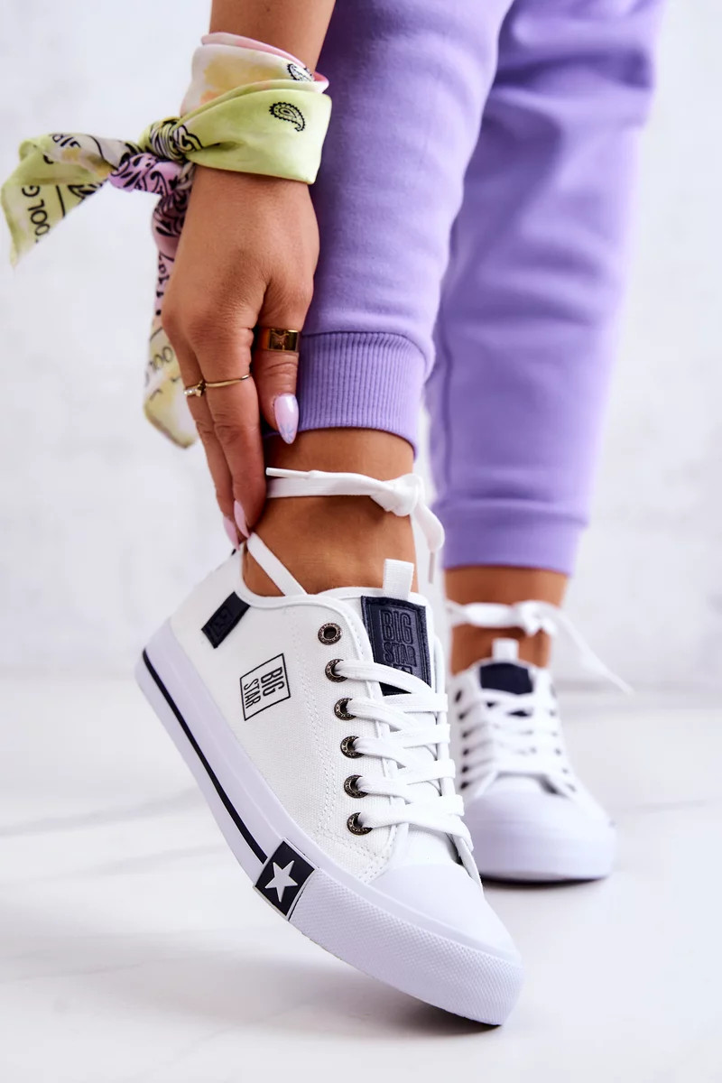 Dámské klasické tenisky Big Star - bílé 37