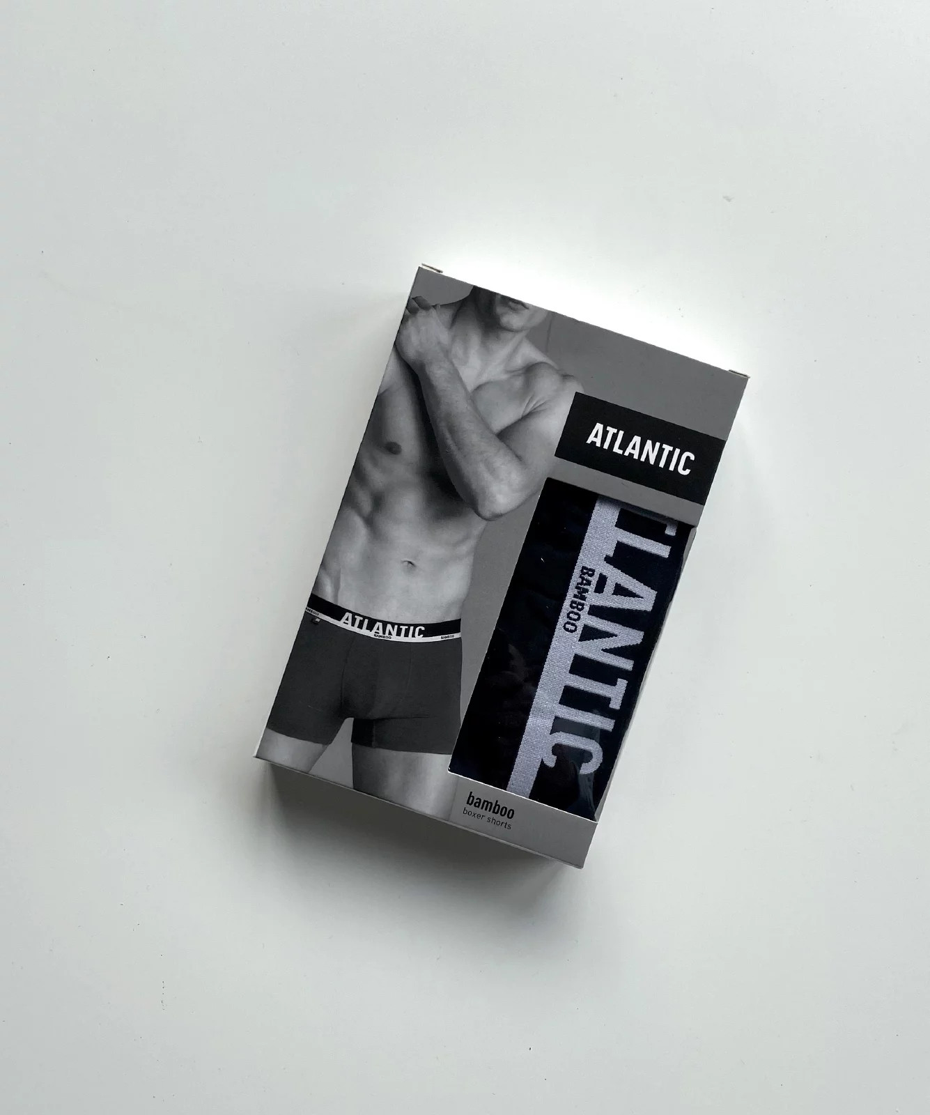 Pánske športové boxerky ATLANTIC - čierne XL Pánske športové boxerky ATLANTIC - čierne XL