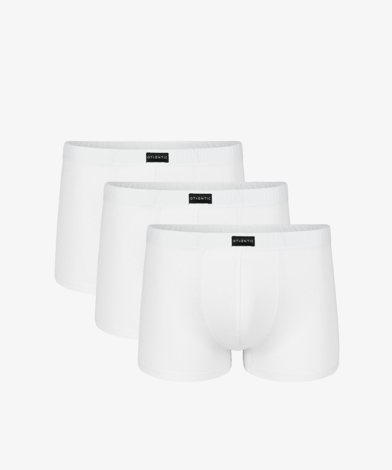 Pánské boxerky ATLANTIC 3Pack - bílé Velikost: L