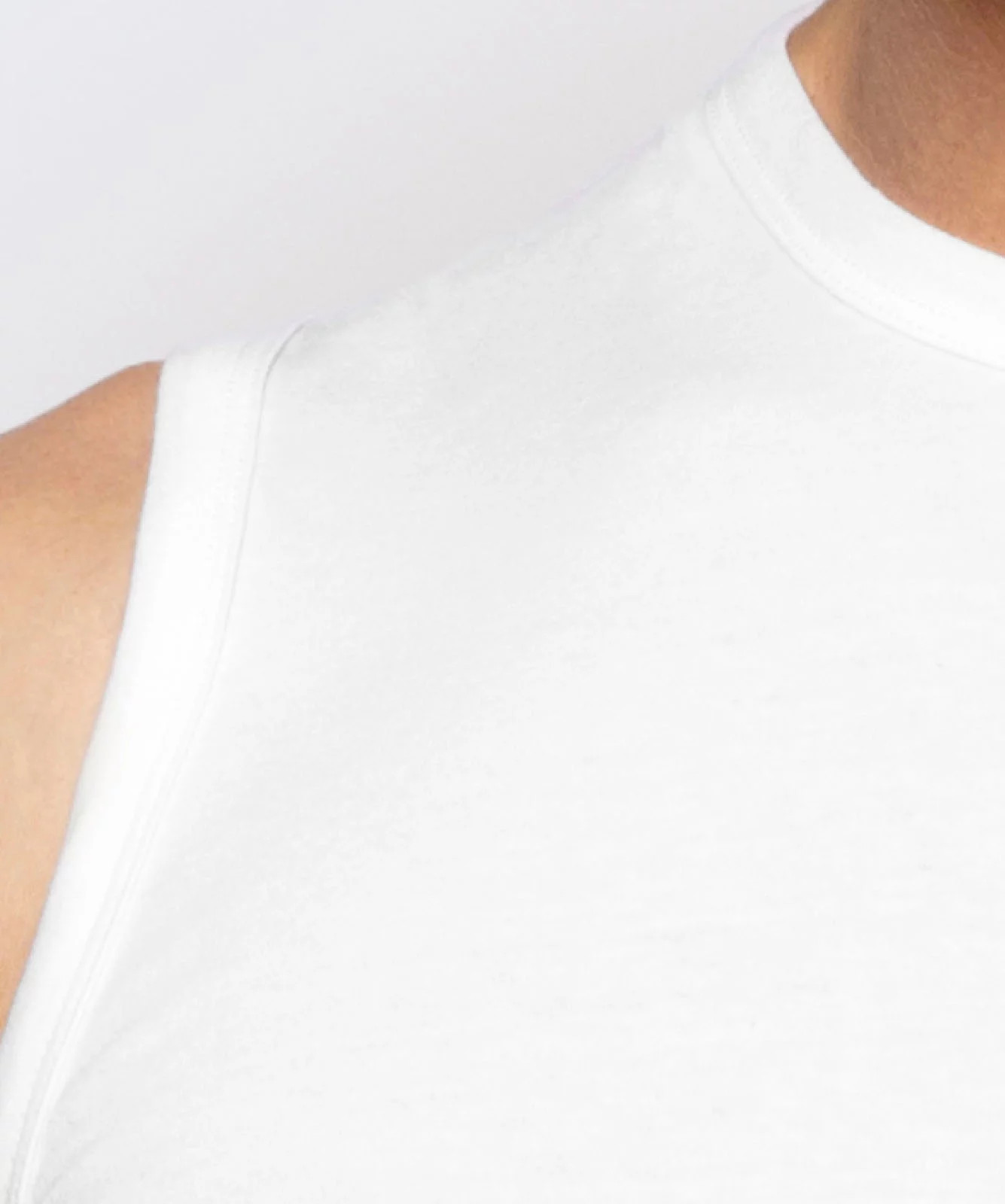 Pánské klasické tílko ATLANTIC - bílé Velikost: XXL