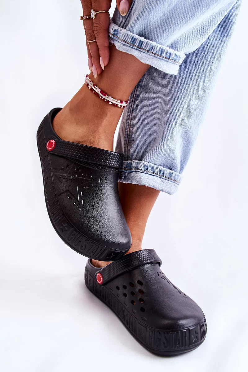 Dámské nazouváky Big Star - černá Velikost: 38