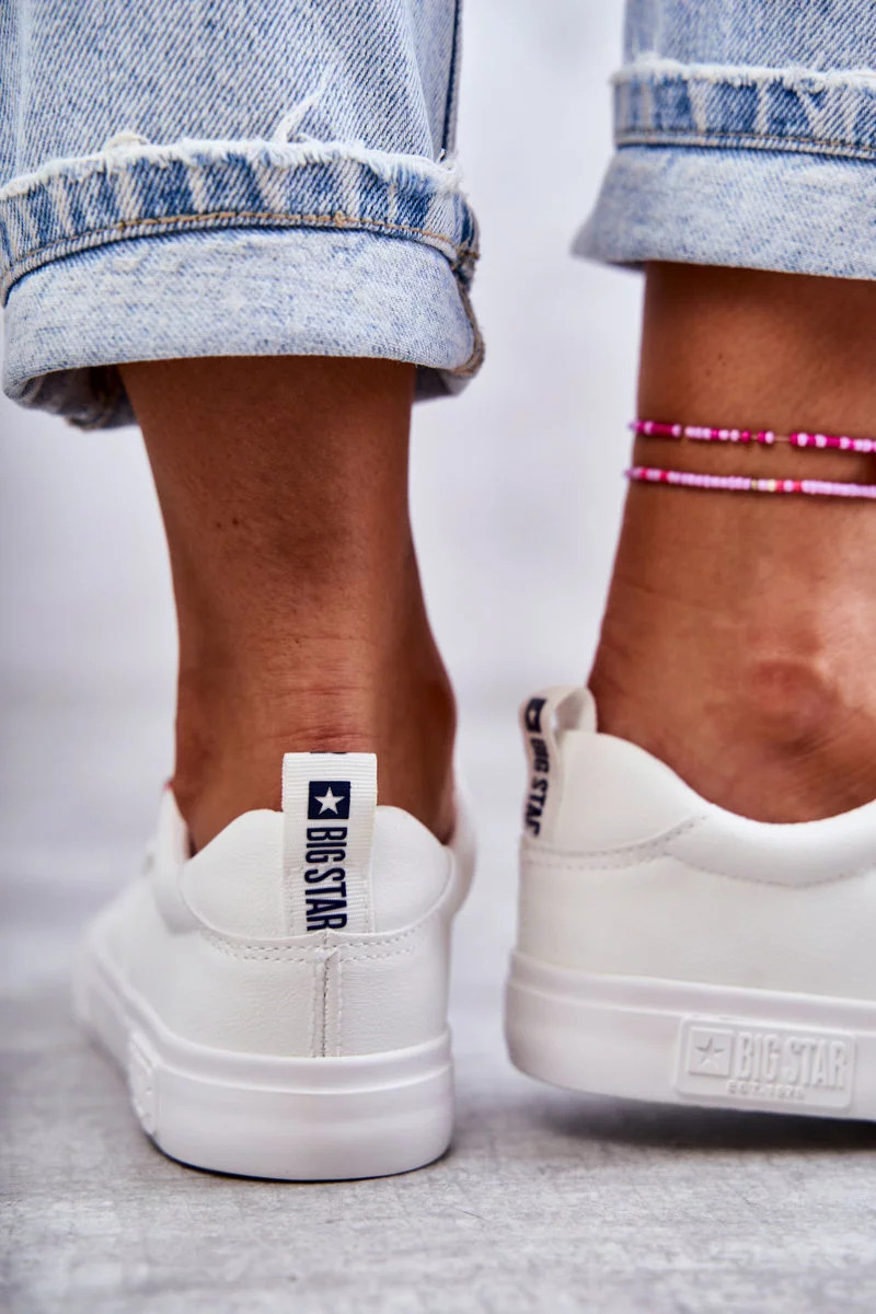 Dámske kožené tenisky Big Star - biele 36