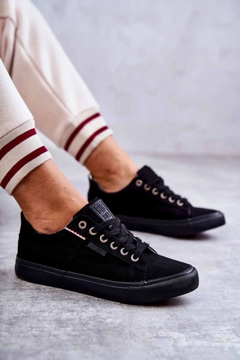 Dámské tenisky z nízkého materiálu Big Star KK274004 Černá 37