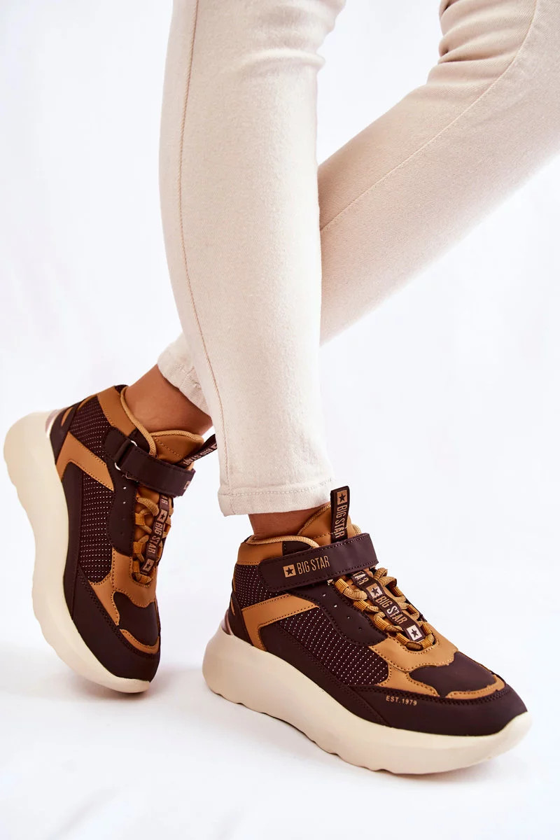 Dámská sportovní obuv Memory Foam System Big Star KK274404 Hněde Velikost: 37