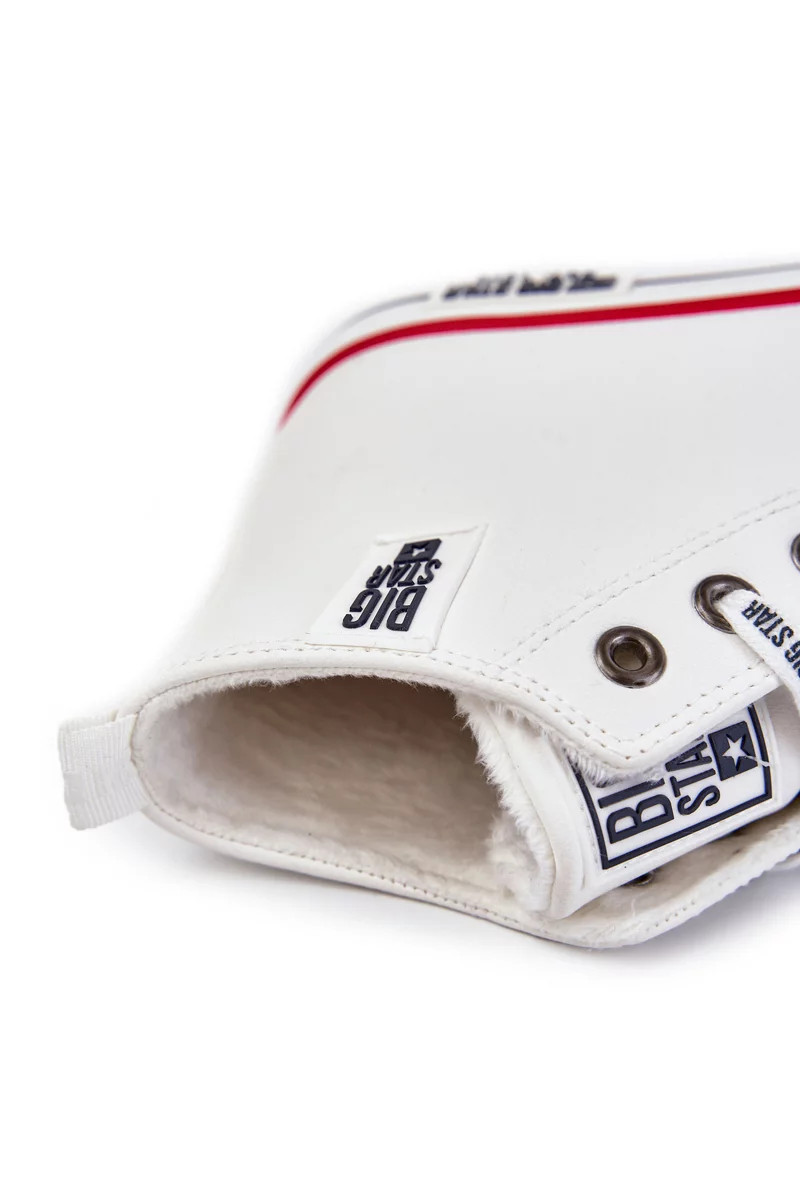 Pánské vysoké zateplené tenisky Big Star KK174345 Bílé 44