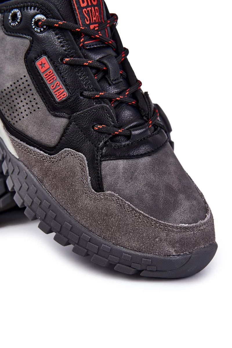 Pánská klasická sportovní obuv Memory Foam Big Star KK174271 šedá 42