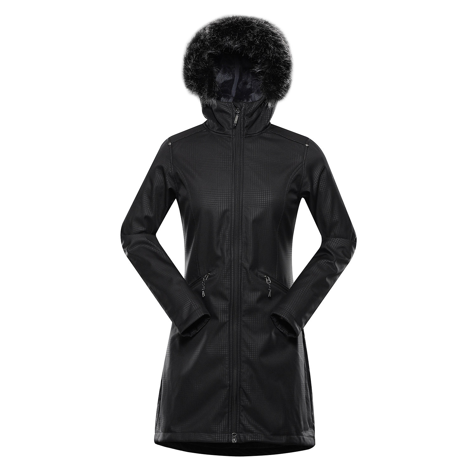 Dámský softshellový kabát ALPINE PRO ZOPHIMA black XS