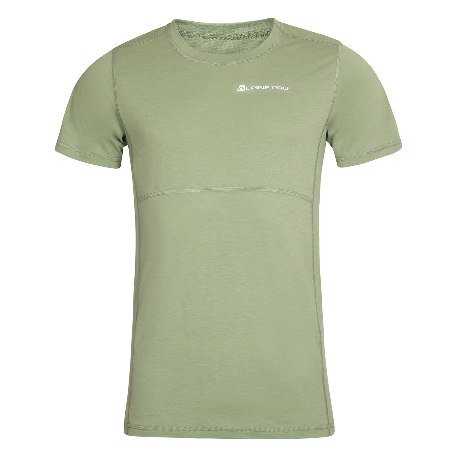 Levně Pánské triko z merino vlny ALPINE PRO HUR aspen green