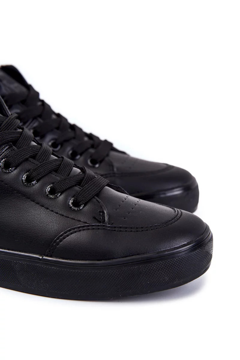 Pánské klasické kožené tenisky Big Star KK174348 Černé 41