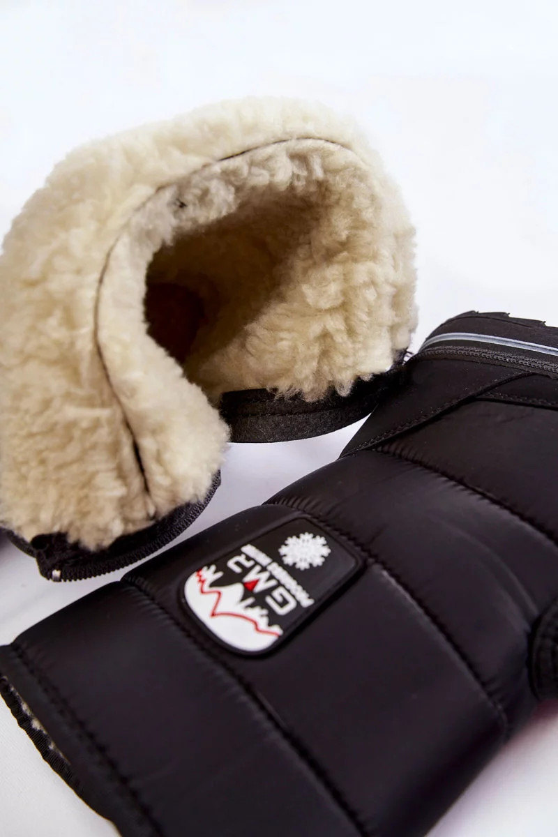 Dámske snežnice so zipsom Progress PROGJ-21-09 Black 36 Dámske snežnice so zipsom Progress PROGJ-21-09 Black 36