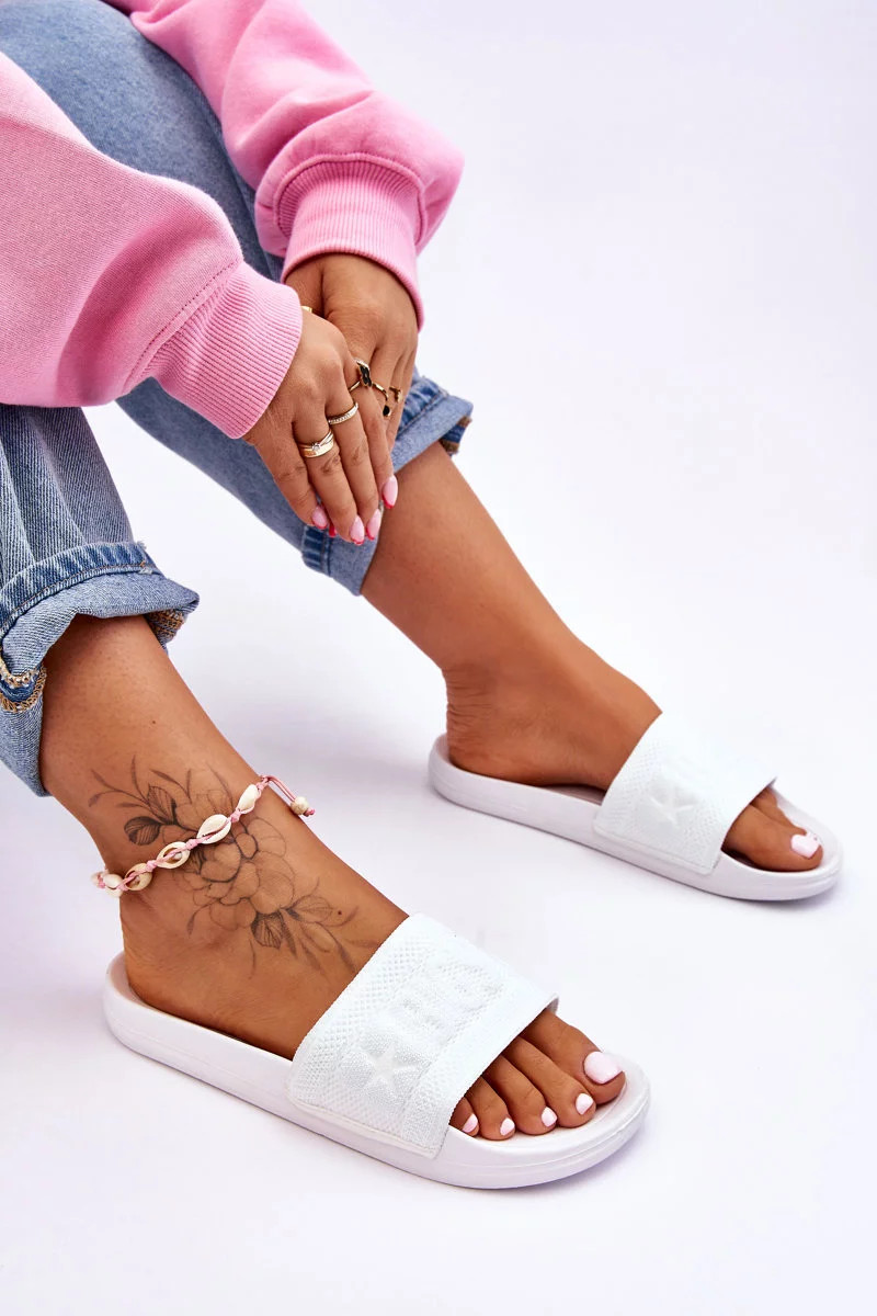 Dámské módní pantofle Big Star LL274A159 Bílé 40