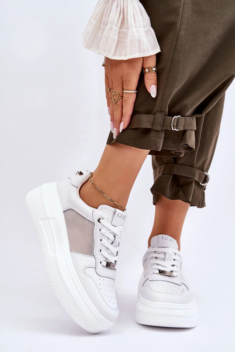 Dámské klasické sportovní boty GOE LL2N4060 Bíle 40