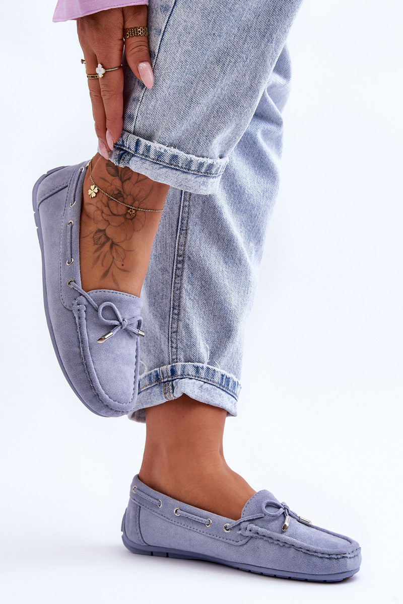 Dámske modré semišové mokasíny Si Passione 40