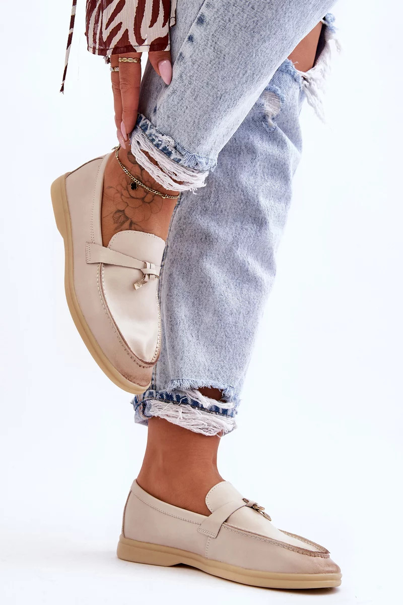 Dámské Klasické Mokasíny Bežové Cortez 36