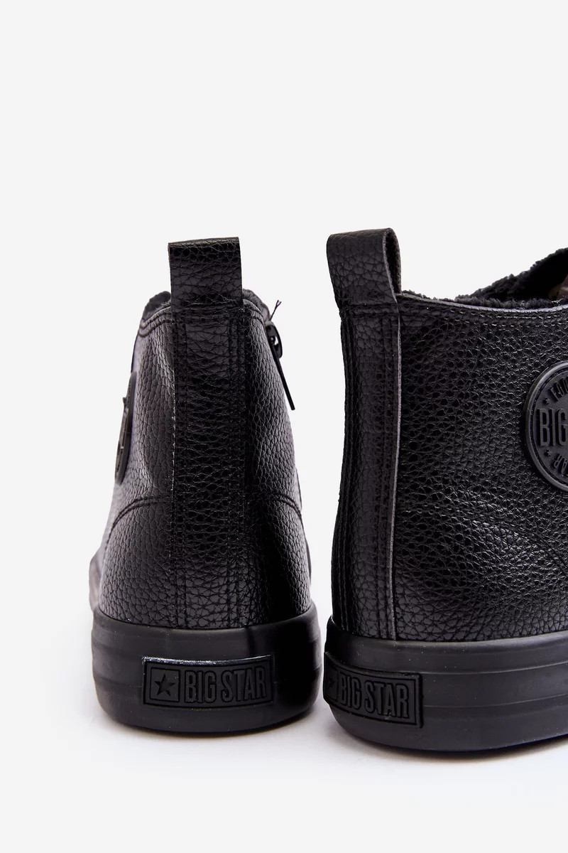 Pánske zateplené tenisky so zipsom Black Big Star 41