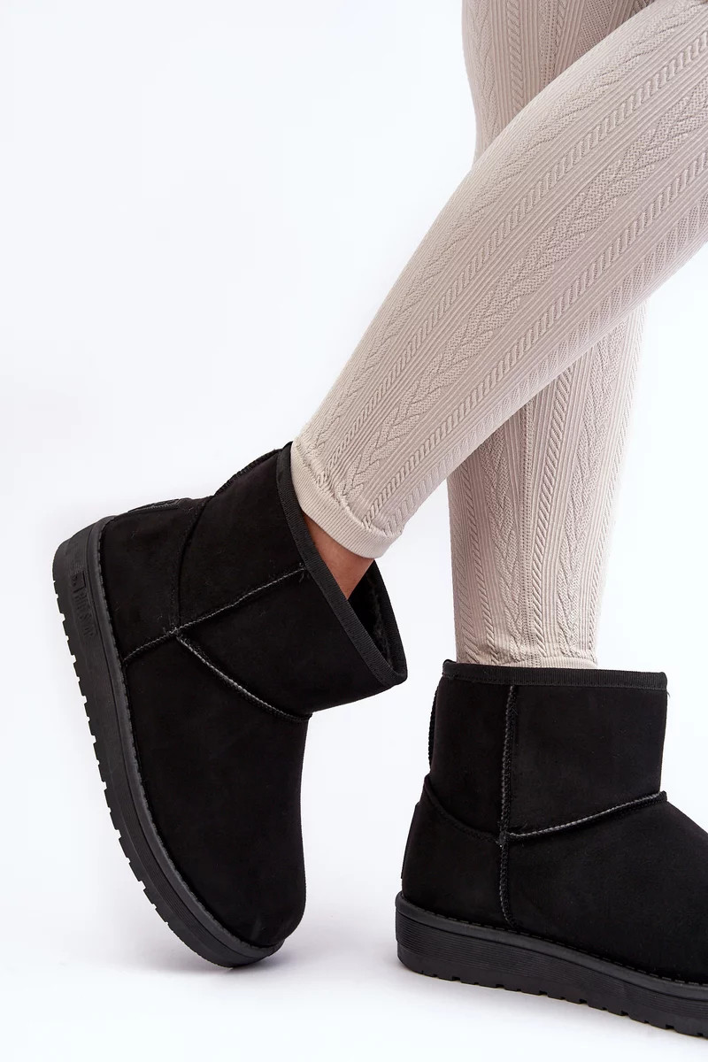 Dámské sněhule podšité kožešinou Black Big Star 37