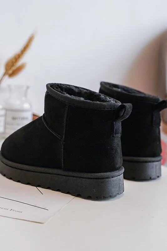 Dětské sněhule zateplené černá Nallita 25