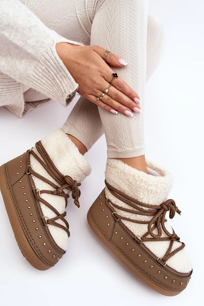 Dámské hnědé zateplené boty do sněhu Rohes 35/36 Dámské hnědé zateplené boty do sněhu Rohes 35/36