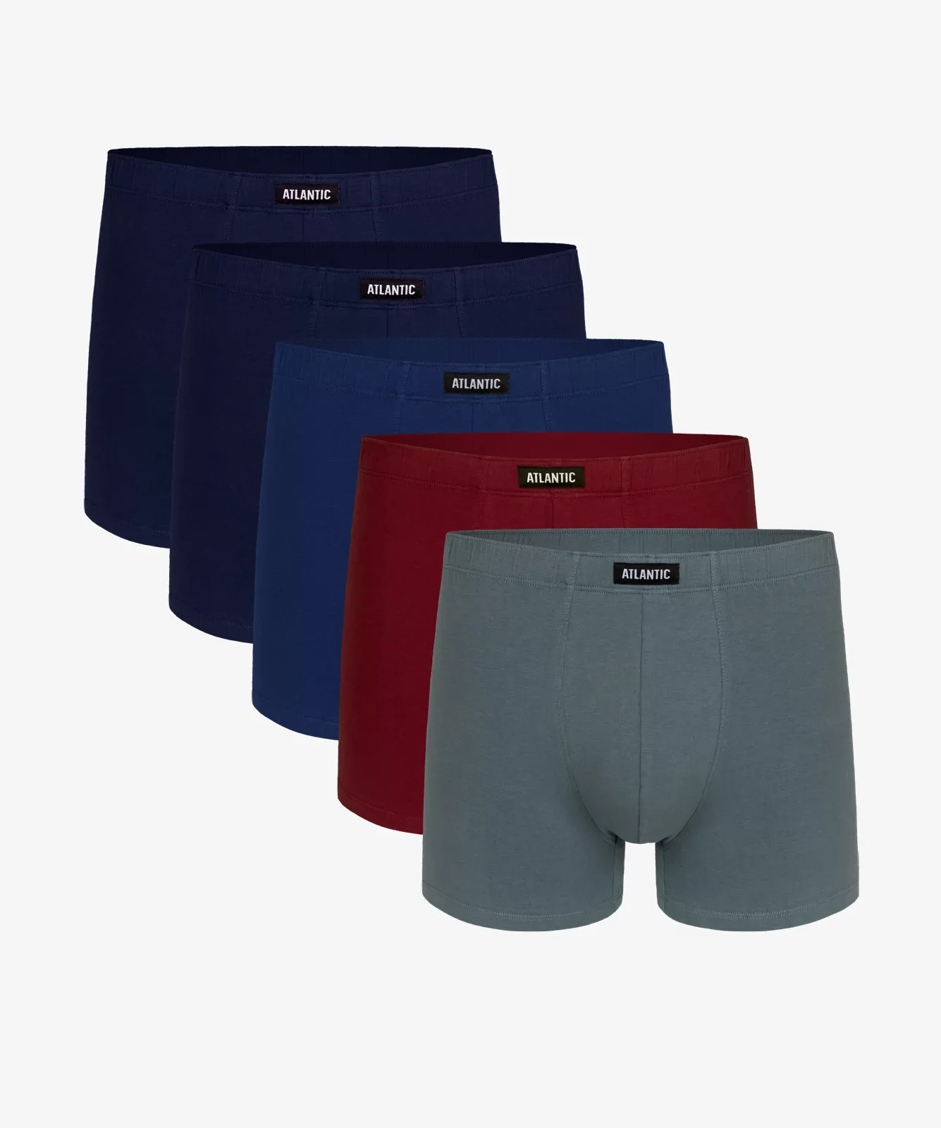 Pánské boxerky ATLANTIC 5Pack - vícebarevné XL