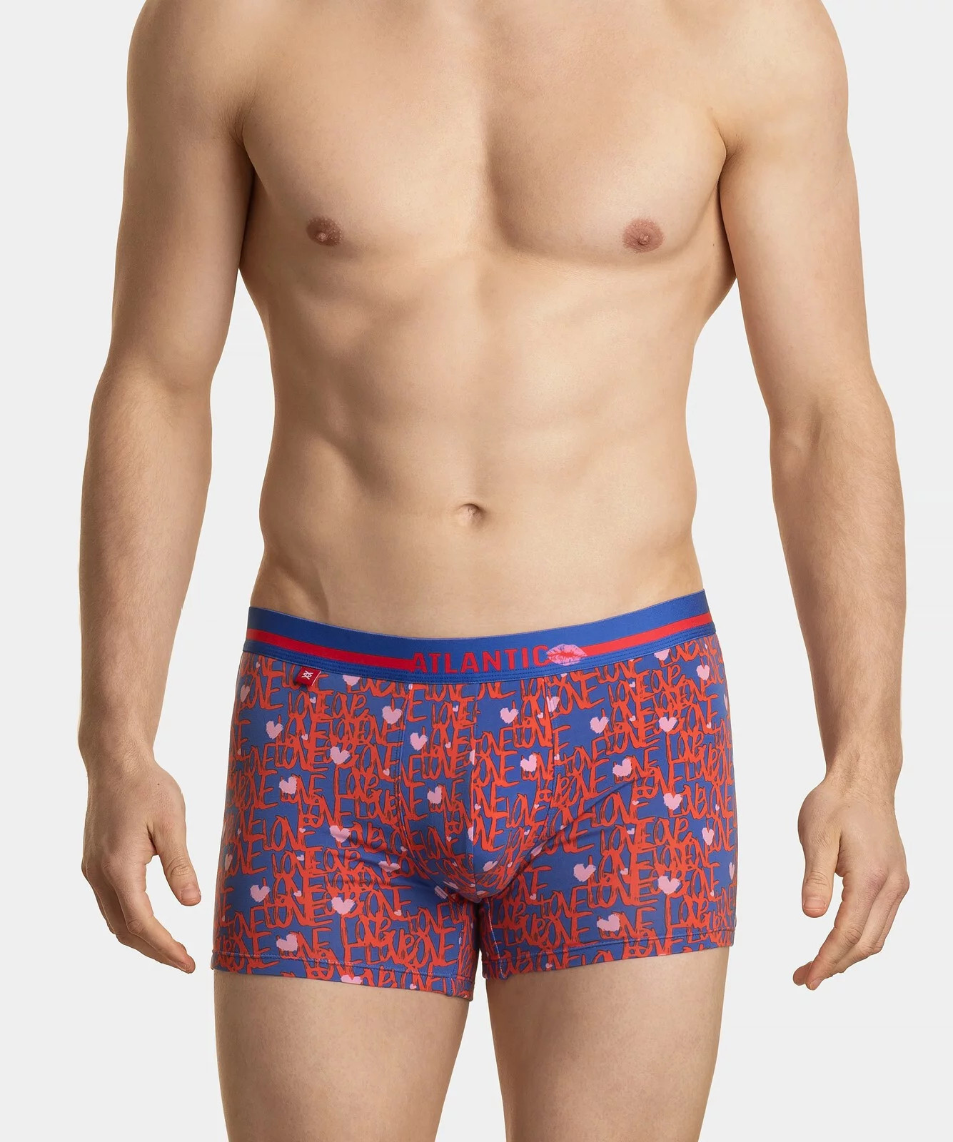 Pánské boxerky ATLANTIC 2Pack - modrá/červená XL