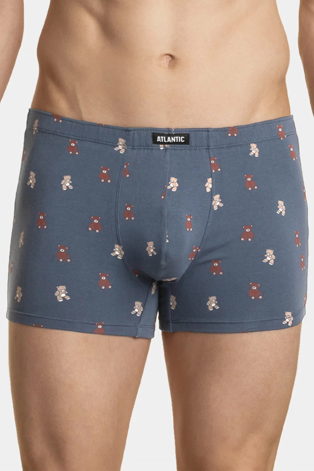 Pánské boxerky ATLANTIC 2Pack - tmavě modrá/modrá L