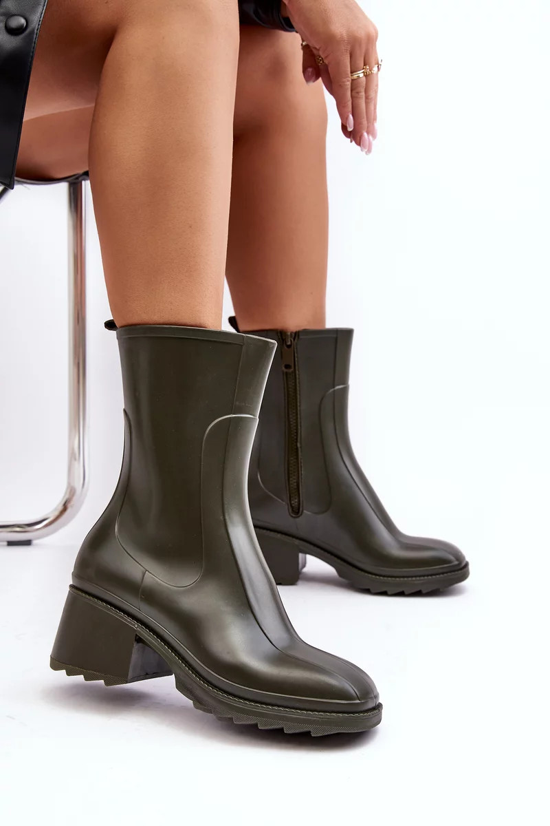 Dámske matné topánky Galoshes Dark Green Bertaida 38