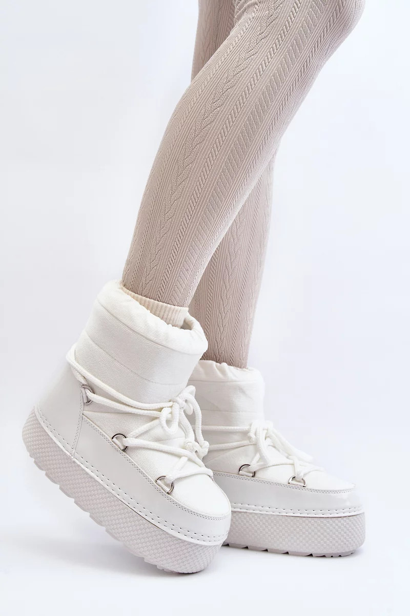 Dámské sněhule se šněrováním bílé Toolsa 41/42