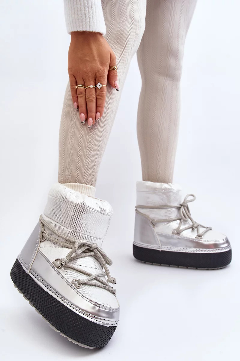 Dámské sněhule se stříbrným šněrováním Toolsa 35/36