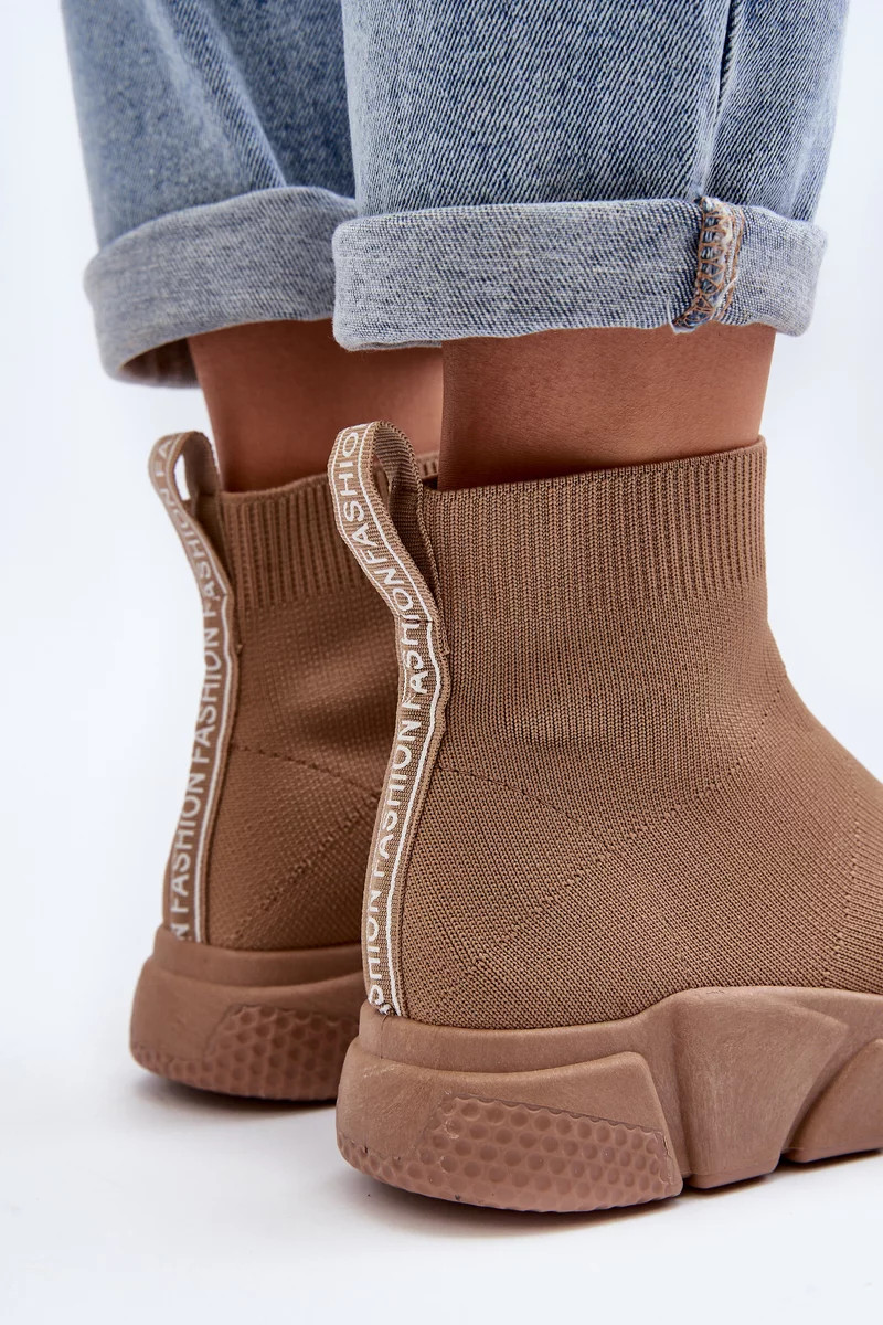 Dámská sportovní obuv s ponožkou Béžová Zirila 39