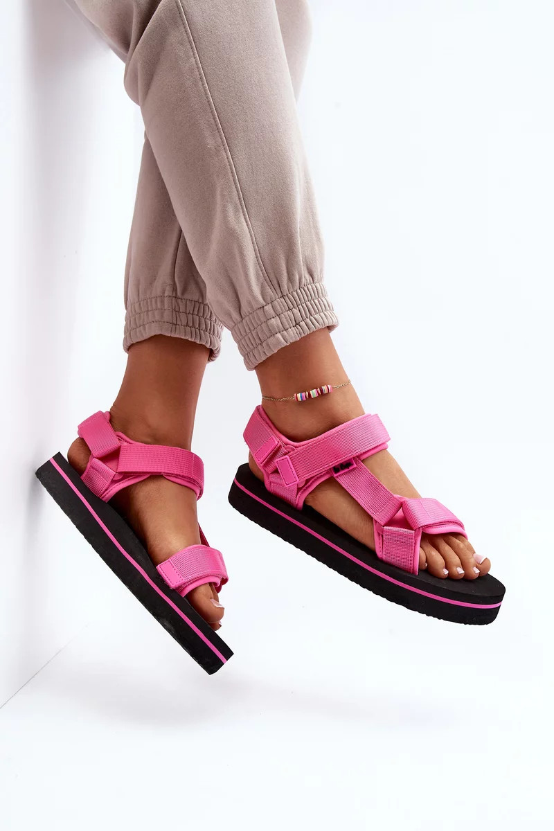 Dámské sandály na platformě Lee Cooper Fuchsia 36