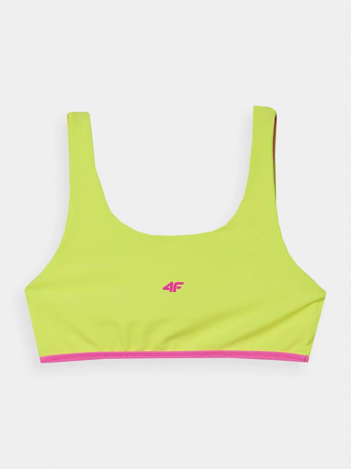 Dievčenské dvojdielne plavky 4F - zelené/ružové 134/140