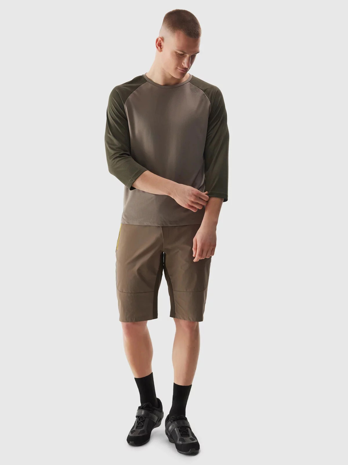 Pánske cyklistické tričko 4F - hnedé XXL