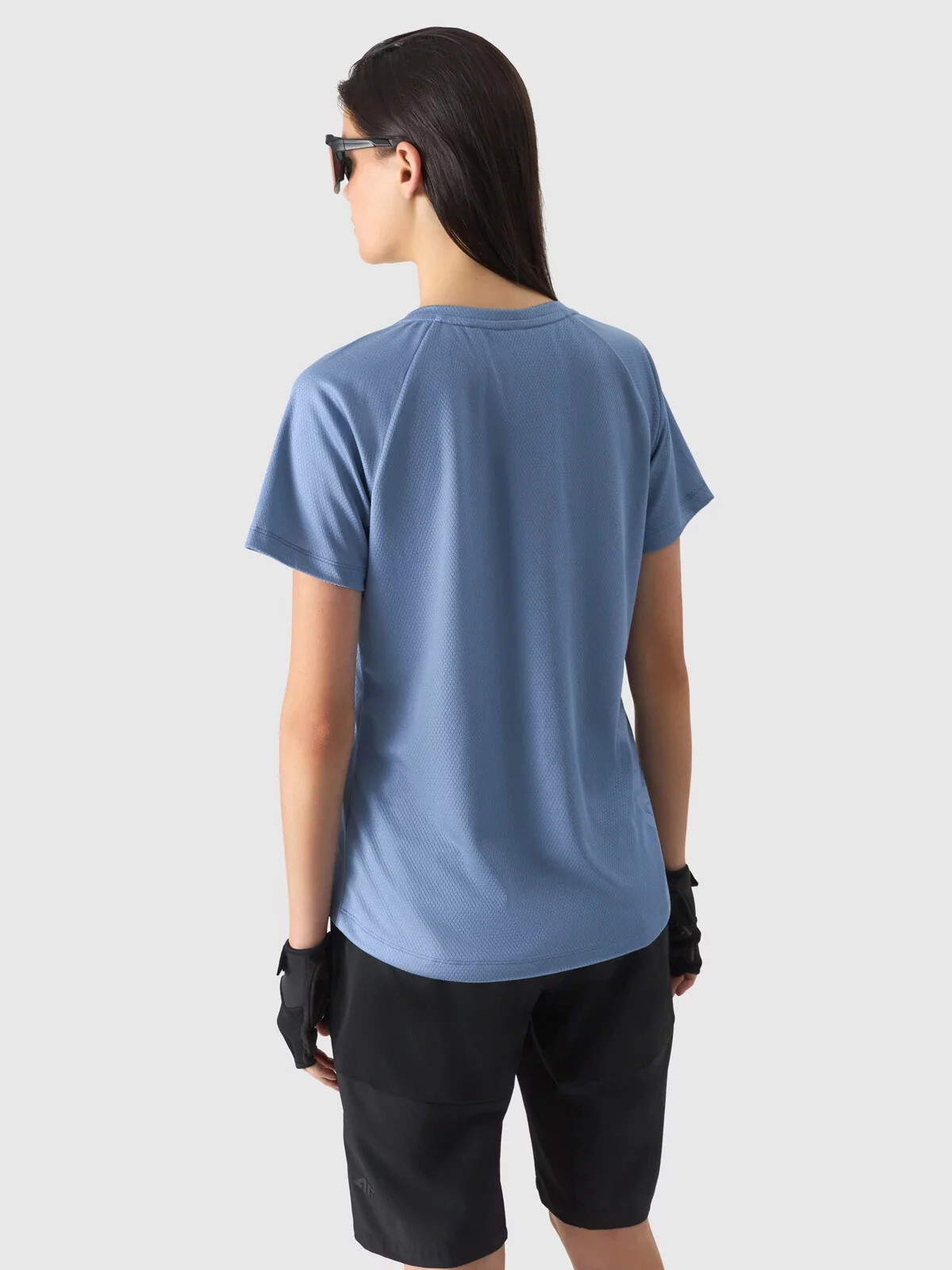 Dámske rýchloschnúce cyklistické tričko 4F - modré M