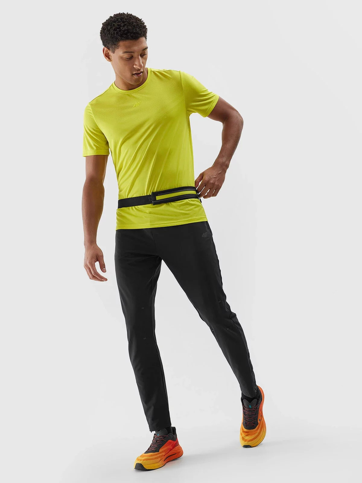 Pánske rýchloschnúce bežecké tričko 4F - zelené L