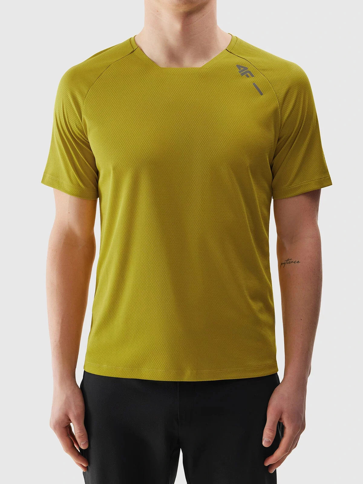 Pánske cyklistické rýchloschnúce tričko 4F - žlté XXL