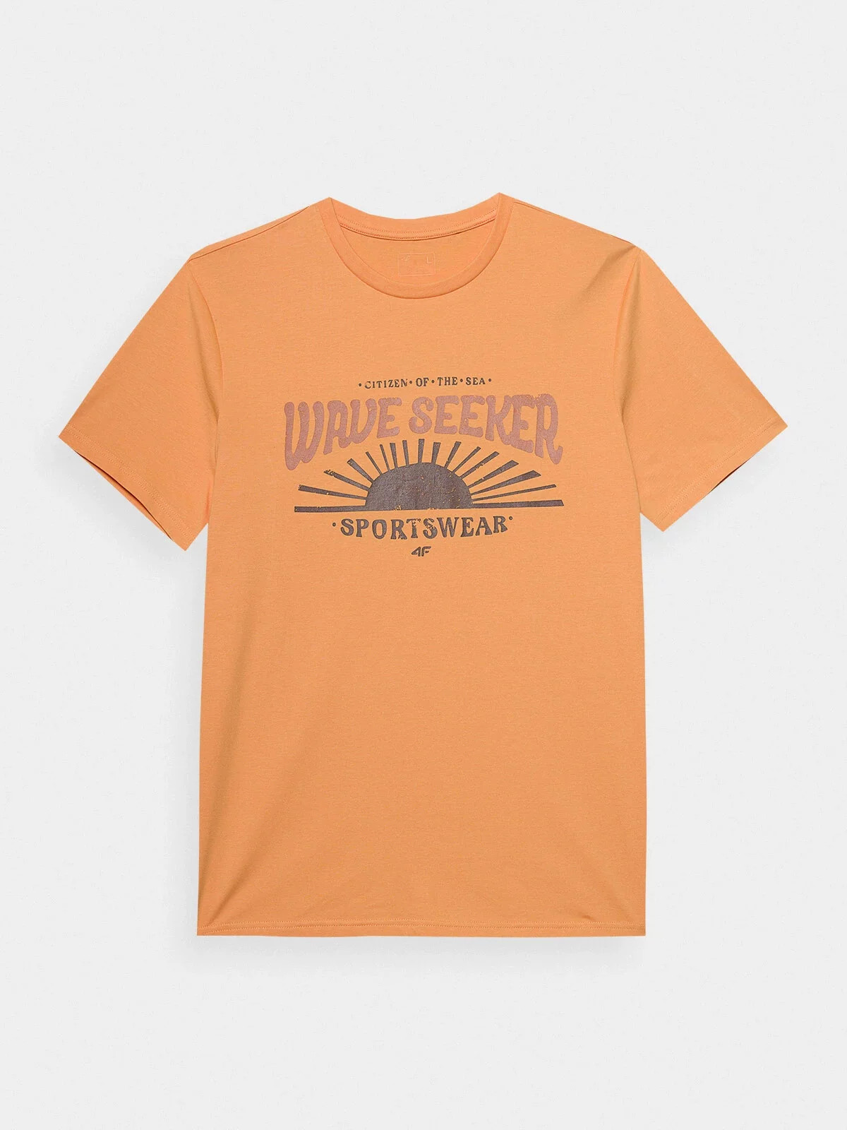 Pánske tričko s potlačou 4F - oranžové M