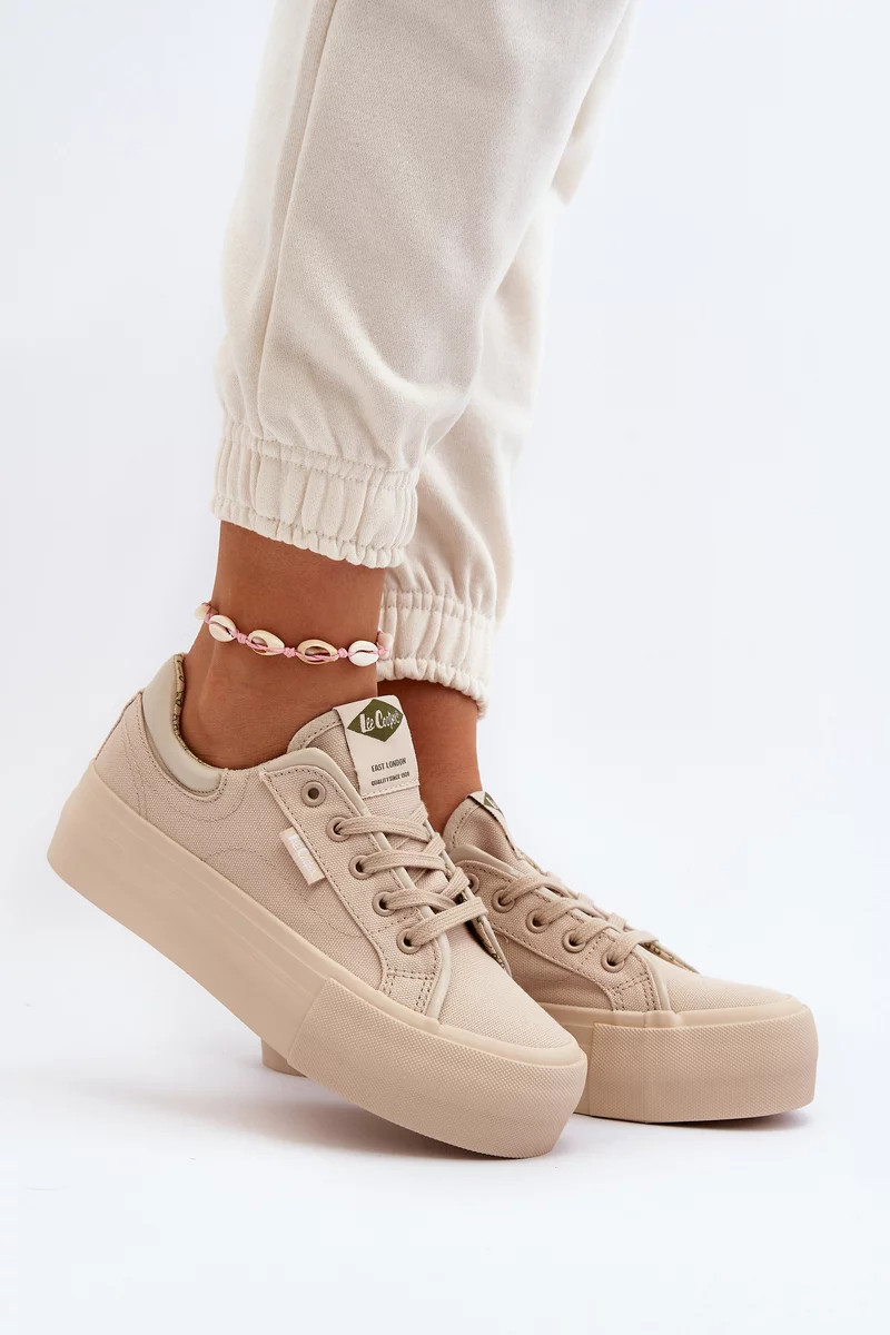Dámske tenisky Lee Cooper Platform Beige 40