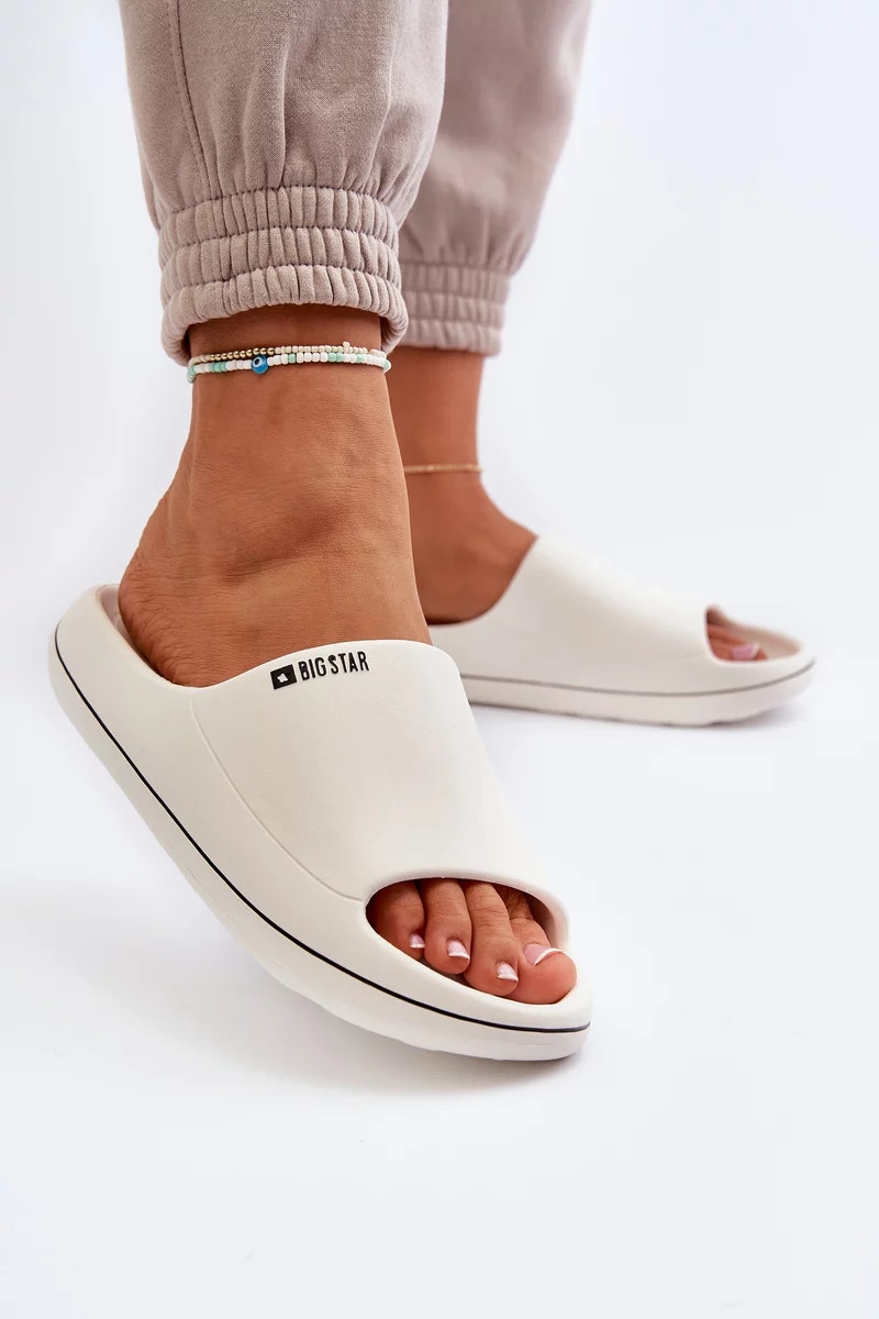 Ľahké dámske papuče Big Star White 40