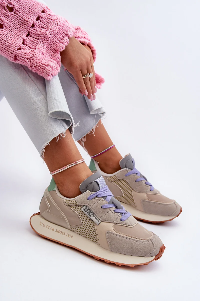 Dámske tenisky s pamäťovou penou Big Star Platform Beige 41
