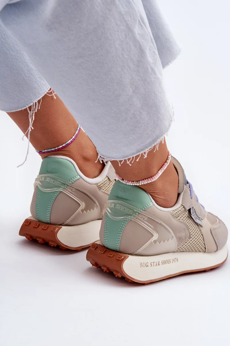 Dámske tenisky s pamäťovou penou Big Star Platform Beige 36