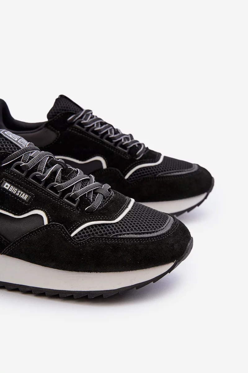 Pánske tenisky Big Star Memory Foam System Black 42 Pánske tenisky Big Star Memory Foam System Black 42