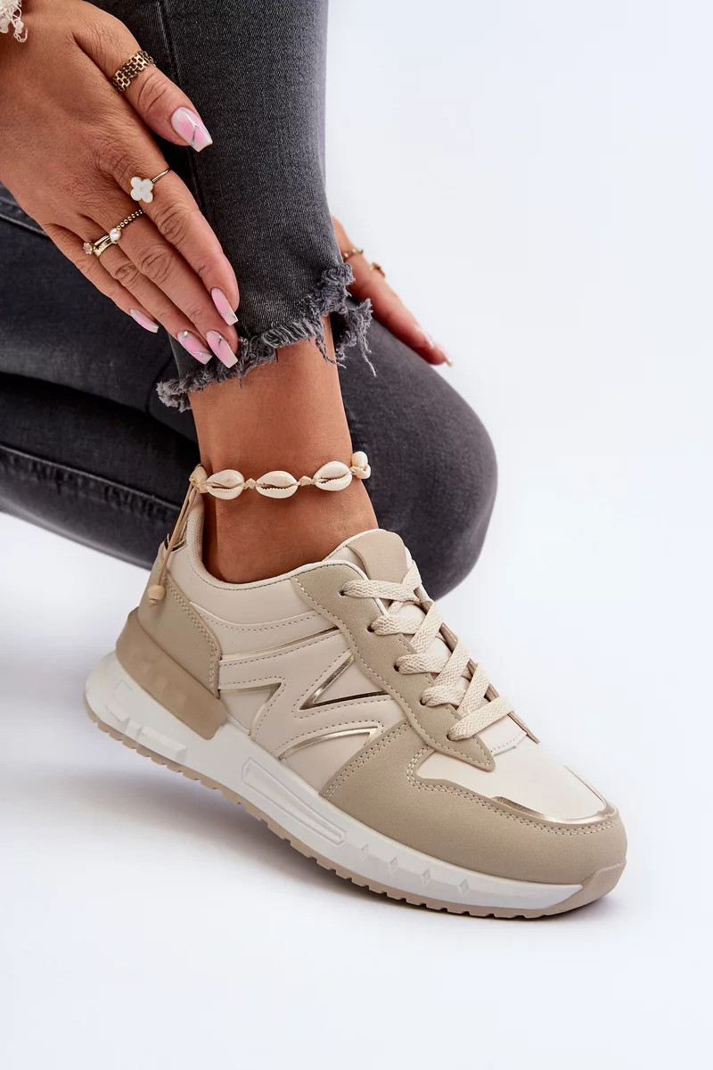 Béžové dámske tenisky z ekokože Kaimans 38