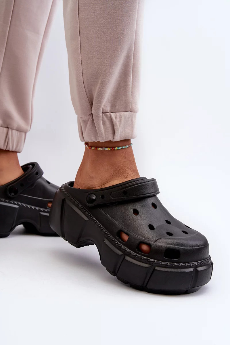 Dámske penové papuče na pevnej podrážke čierne Witima 36